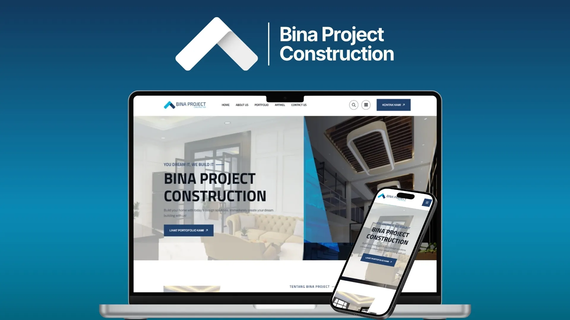 Bina Project Landing Page